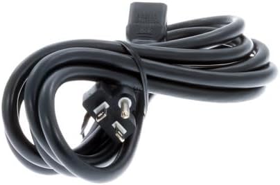 Heavy Duty AC Power Cord, 15A/250V, 14 AWG, Black, 6-20P to C13, Lifetime Warranty (3 ft)