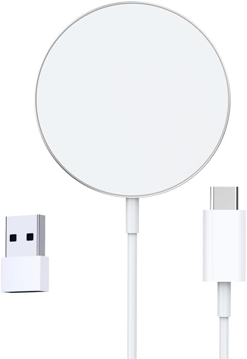 15W Magnetic Wireless Charger for iPhone 12/13/14/15 Series, Fast Charging Pad Travel Portable