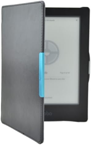 Custer Case for Kobo Aura HD - Ultra-Thin PU-Leather Hard Shell Cover, Black