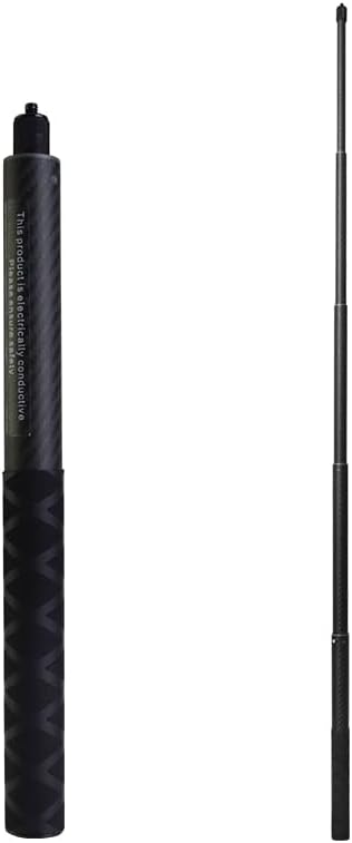 Jakoly 1.15m/45.3in Insta360 X5/X4/X3/ONE 1/4" 360 Carbon Fiber Invisible Selfie Stick for RS/ONE X, Internal Lock