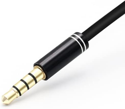 Audio Splitter Cable Y Adapter, 3.5mm Male to 2 Female for Headphone, Desktop and Laptop (Black)
