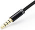 Audio Splitter Cable Y Adapter, 3.5mm Male to 2 Female for Headphone, Desktop and Laptop (Black)