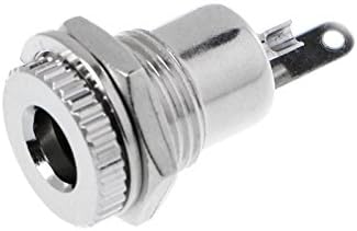 5 Pack 5.5mm x 2.1mm Female Socket Panel Mount Connector 5.5x2.1mm DC-099 Power Supply Jack Terminal Plug Adapter Replacement Repair Parts Solder Type for LED Strip Car Phone Audio Video Boat