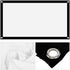 16:9 16:9 (40 inches) Projection Screen, Non Crease White Projector Screen, Thicken Portable Non Crease Soft White