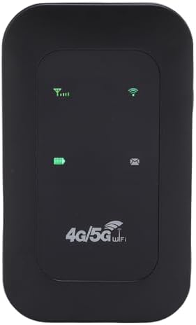 Zunate 4G 5G LTE Mobile WiFi Hotspot for Travel, High Speed 300Mbps Portable