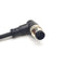 M12 5Pin Male Connector Cable, A Code Right Angle Molding Aviation Sensor Electrical PVC Cable 5Meter