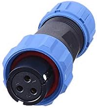 SP13 Aviation Connector M13 Female Plug + Circular Male Socket F13mm, Outdoor Waterproof IP68 Plastic Connectors