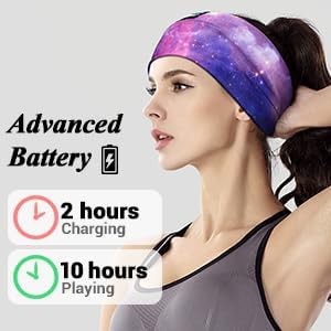 LC-dolida Sleep Headphones Bluetooth Headband - Wireless Headband Headphones with Thin HD Stereo Speakers for Sleep