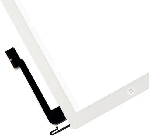 Touch Screen Digitizer Replacement for White iPad 4 4th Generation A1458 A1459 A1460 Repair Kit with Frame Bezel
