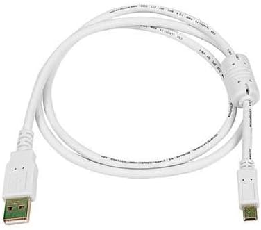 Monoprice 1.5-Feet USB 2.0 A Male to Mini-B 5pin Male Cable with Ferrite Core (Gold Plated) - Black