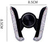 Best Bling Rhinestone Crystal Mini Car Dash Air Vent Phone Holder - Automatic Adjustable (Silver)