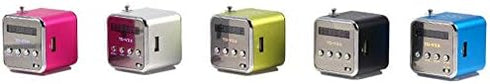 Zerone MP3 600mAh Portable FM Radio with Stereo Speakers SD TF Card Player USB Playback Rechargeable Battery Mini