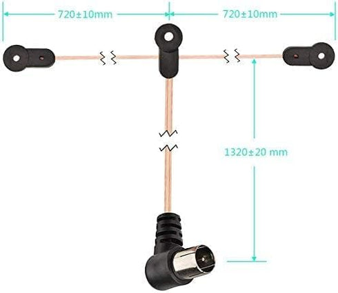 FM Antenna Dipole Indoor FM Radio Antenna, AM Loop Antenna for Pioneer Onkyo Yamaha Marantz Indoor Bluetooth Home