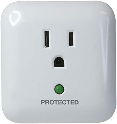 Prime Wire PB802105 1-Outlet Large Appliance Surge Protector with Alarm