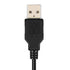 USB 2.0 Flush Mount Cable, Round Single Port Male to Female Extension for Car Truck Boat Motorcycle, 6ft