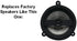 Rear Door Speaker Adapter Spacer Rings, Fits 2008-2014 Subaru Impreza - SAK032_55, 1 Pair