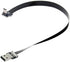 Cablecc Up Angled USB 2.0 Type-A Male to Micro USB 5Pin Cable - 200cm for FPV & Disk & Phone