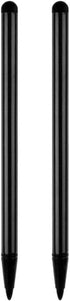2pcs Black Stylus Pens for Touch Screens, Universal Touch Screen Pens for All Capacitive Devices, Compatible for iPad,