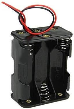 5PCS AA Batteries Holder Case with Wire Leads, 6 x 1.5V