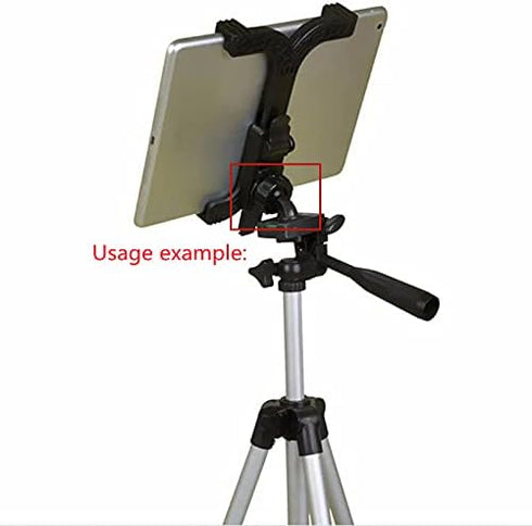 2 Pack 1/4 inch to 17mm Ball Mount Adapter, Swivel Bolt for Tripod Selfie Grip Stand, Tablet Clip Cradles (Black)