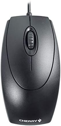 Cherry USB Mouse, Black - M-5450 Corded Office Use, Plug and Play, Suitable for Left and Right-Handed Use