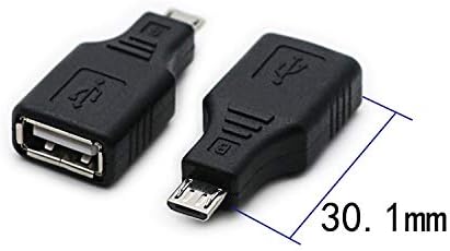 2 Pack USB 2.0 Micro USB Male to TYPE A Female OTG Adapter Connector