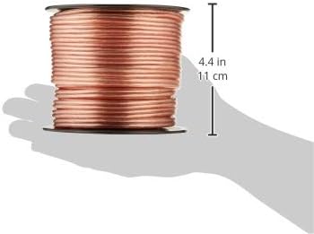 PYLE Speaker Zip Wire, 2 Tone Color Multi-Purpose 16 Gauge Audio Wire, 100 ft. Spool for Home Entertainment
