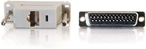 C2G 02934 RJ45 to DB25 Male Modular Adapter, Gray