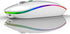TENMOS Wireless Bluetooth Mouse, LED Slim Dual Mode Rechargeable Silent Mouse with Type C Adapter