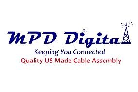 MPD Digital I LMR400 Coaxial Cable | N Male to N Male Connectors | Low Loss RF Coax | 6 FT | Jumper, CB, Ham Radio,