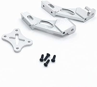 Lyzeous 144001-1258 Set 144001 1/14 4WD Metal Tail Fixed Parts Tail Wing Firmware Fittings for RC Car Parts,Silver