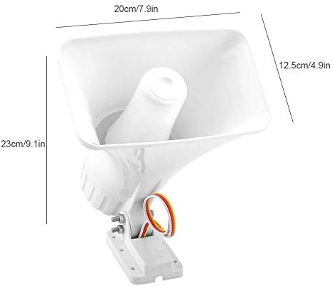 Siren Speaker, Wired Alarm Siren Horn, Car Alarm System, 150 Db DC12V Alarm Siren, Dual Tone for Home Security Alarm