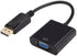 DisplayPort to VGA Adapter, DP to VGA Converter Display Port Male to VGA Female Converter Cable Adapter for Computer PC Desktop Laptop Projector