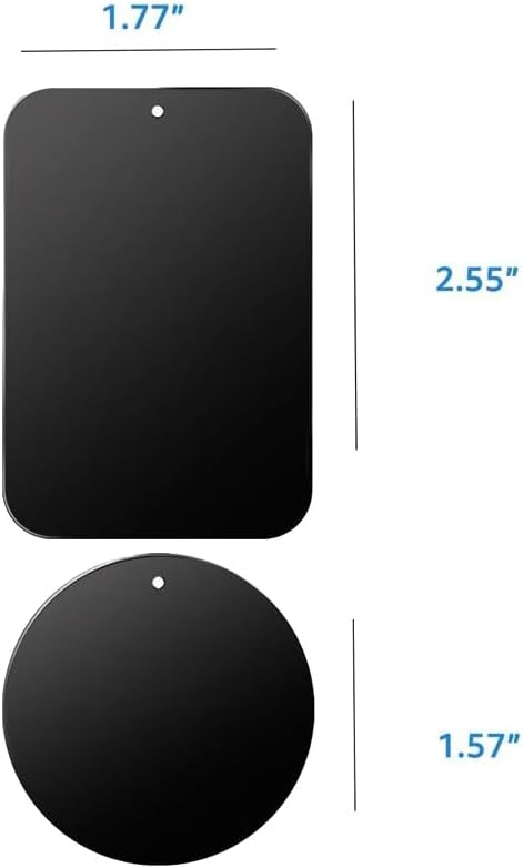 D.SKING 8-Pack Replacement Mount Metal Plates for Car Phone Holder Kits