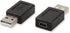 ELECTOP 2 Pack USB 2.0 A Male to USB B Mini 5 Pin Female Adapter Converter