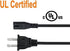 BestCH 110V 120V 50-60Hz Exos-9 Exos9 Power Input: - AC in Power Cord Outlet Plug Cable Lead for Aiwa Portable Boombox