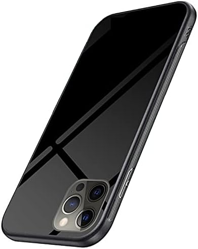 Case for iPhone 12 Pro Max - Full Camera Lens Protector, Slim Cover 6.7 inch, Tempered Glass Quality, Black