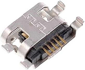 Oiyagai 10Pcs Phone Micro USB Type-B 5 Pin Female SMD Panel Mount Connectors