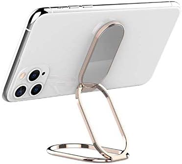 Phone Ring Holder Finger Kickstand, Foldable Cellphone Stand 360° Rotation Metal Ring Grip for Magnetic Mount