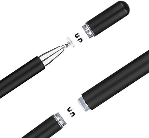 Capacitive Stylus Pen,Magnetism Cover Cap, High Sensitivity and Precision, Universal for Tablets and Other Touch Screens, Black by WeTest