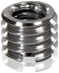 Foto&Tech Metal Tripod Thread Adapter 1/4 inch to 3/8 inch, Easy Mount Screw Adapter for Camera Video Equipment (5