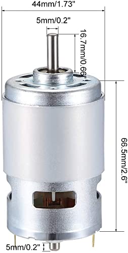 Generic 12V 6000RPM (4cbd6 e1c1e 484fe 61948 a9f24 166e4 XYWHPGV DC Motor Electric Motor Round Shaft for RC Boat Toys