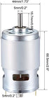 Generic 12V 6000RPM (4cbd6 e1c1e 484fe 61948 a9f24 166e4 XYWHPGV DC Motor Electric Motor Round Shaft for RC Boat Toys