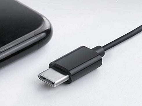USB C Headphones Replacement for Samsung Z Flip4 Fold4, HiFi Stereo Type C Earbuds Wired Earphones with Mic Volume