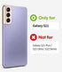 GOOSPERY Magnetic Door Bumper Case for Galaxy S21, Card Holder Wallet Case, Dual Layer Protective Cover (Lilac Purple)