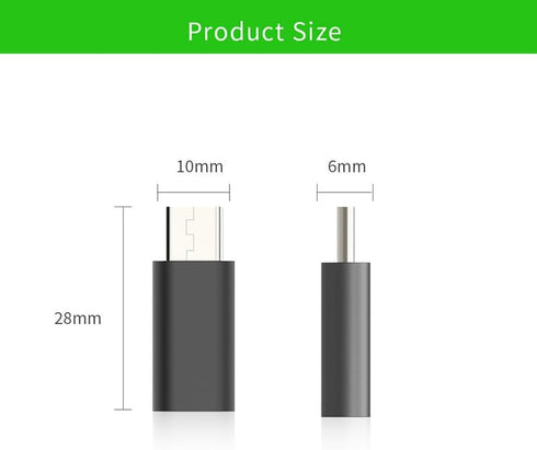 4 Pack Black Adapter - Female Lightning to Male USBC, Supports Charging and Data Transfer, Compatible with iPhone 15