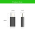 4 Pack Black Adapter - Female Lightning to Male USBC, Supports Charging and Data Transfer, Compatible with iPhone 15