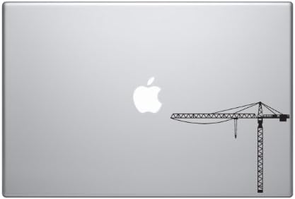 Tower Crane Building Equipment Construction Labor Union 5 inch Black Vinyl Decal Sticker for Cars, Laptops, Windows