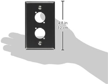 Stainless Steel Wall Plate by Seismic Audio, Dual "D" Size Connectors for Cable Installation