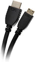 C2G Legrand Mini HDMI to HDMI Ethernet Cable, 4k High Speed, Black, 6 ft, 1 Count